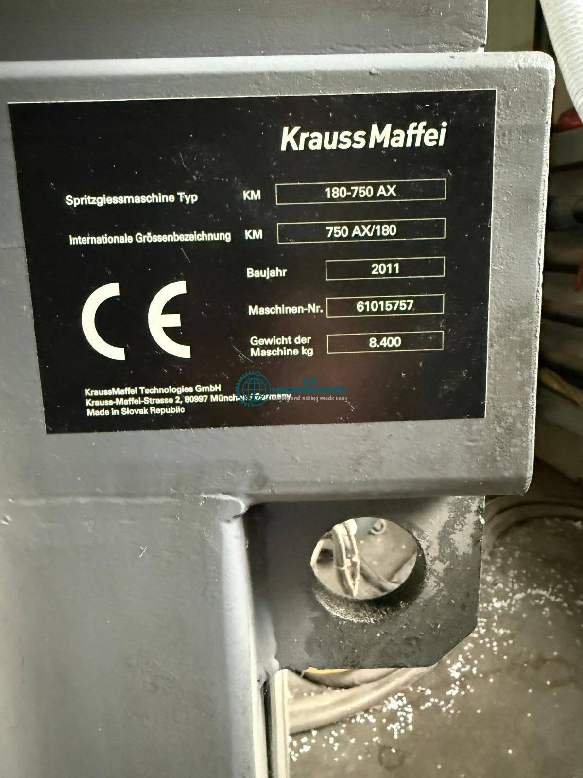 Show advert Used KRAUSS MAFFEI KM180-750 AX Electric machines